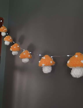 Światełka z grzybami